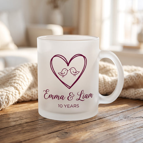 Frosted Glass Photo Mug