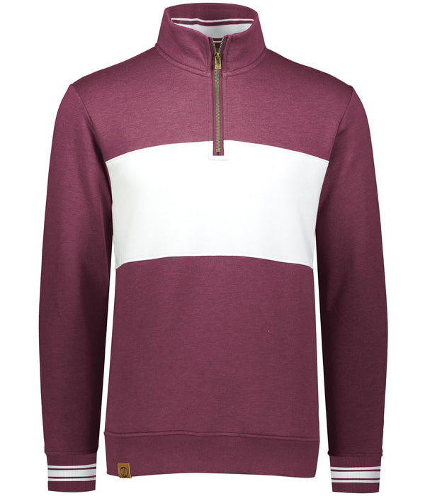 Maroon Heather/White