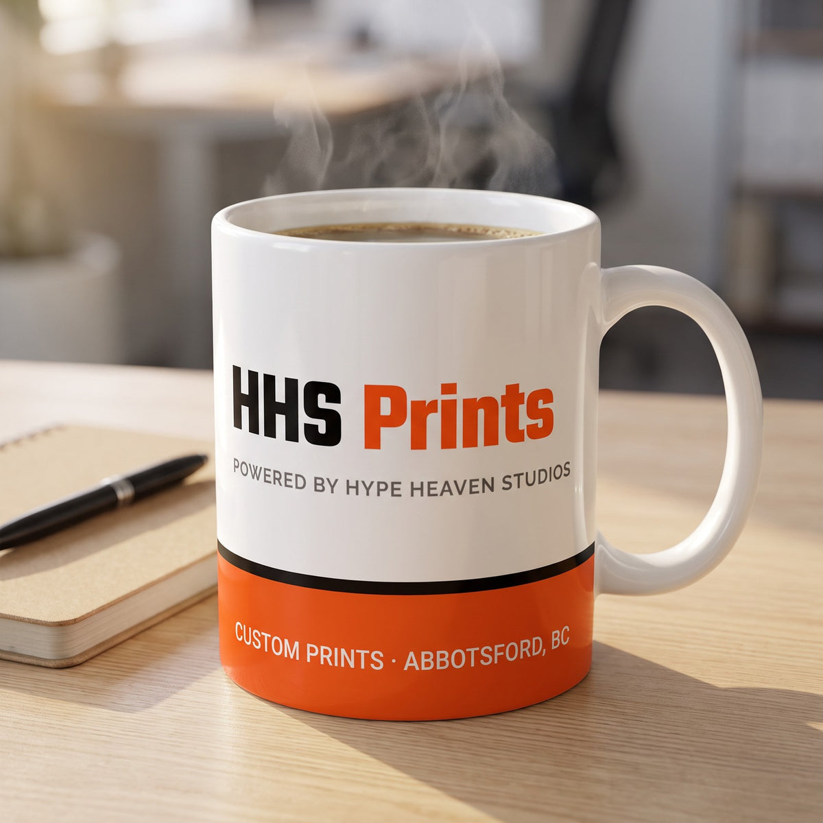 11 oz Photo Mug, printed: logo | hhs