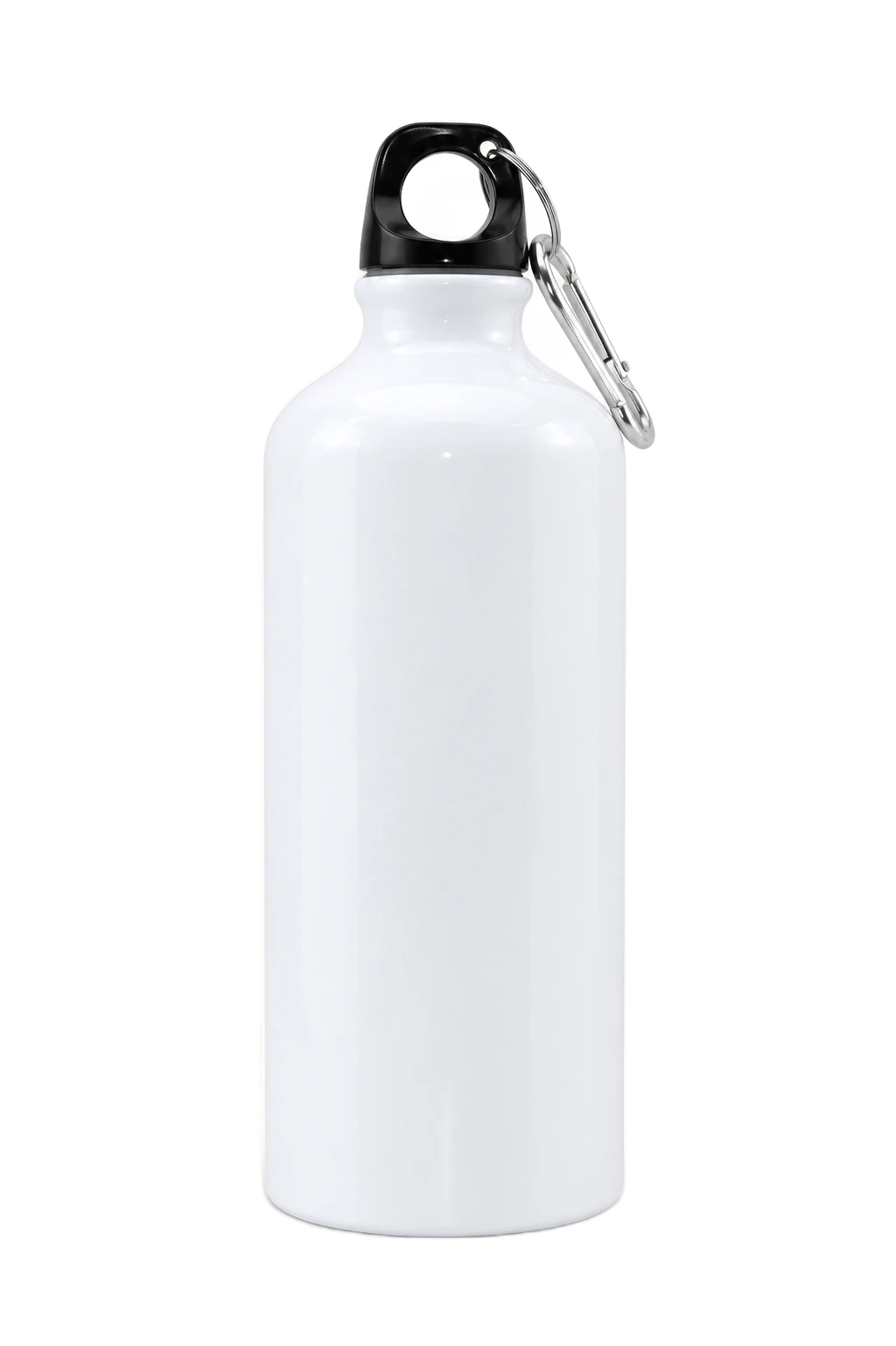 20 oz Aluminum Photo Water Bottle, White, plain | hhs