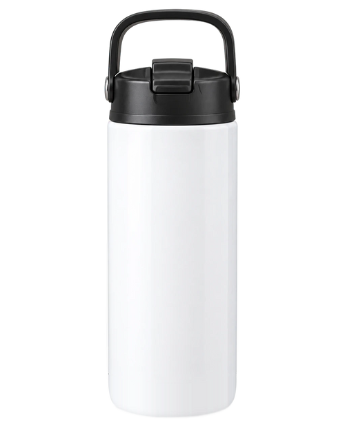 32 oz Stainless Photo Water Bottle, White, plain | hhs