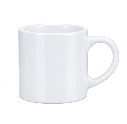 6 oz Espresso Photo Mug, White, plain | hhs
