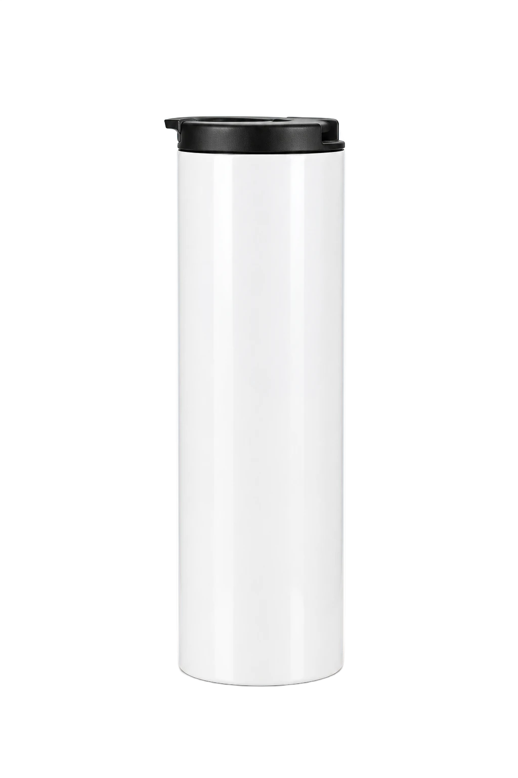 17 oz Stainless Photo Flask Bottle, White, plain | hhs