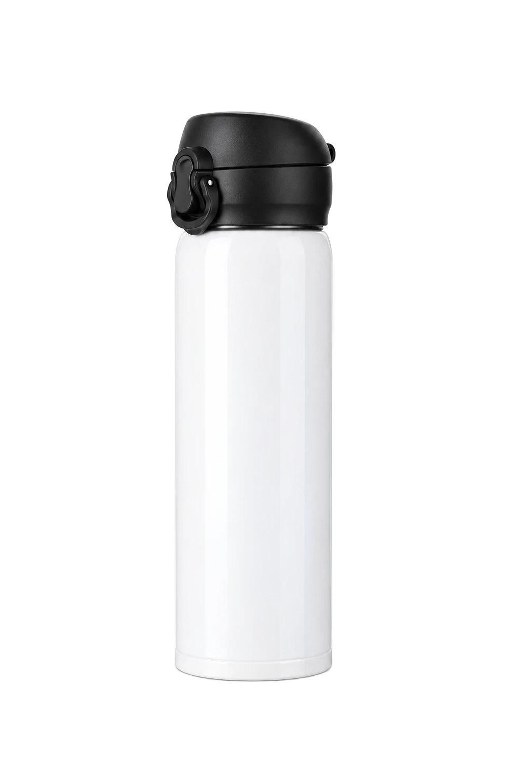 17 oz Pop Lid Stainless Photo Bottle, White, plain | hhs