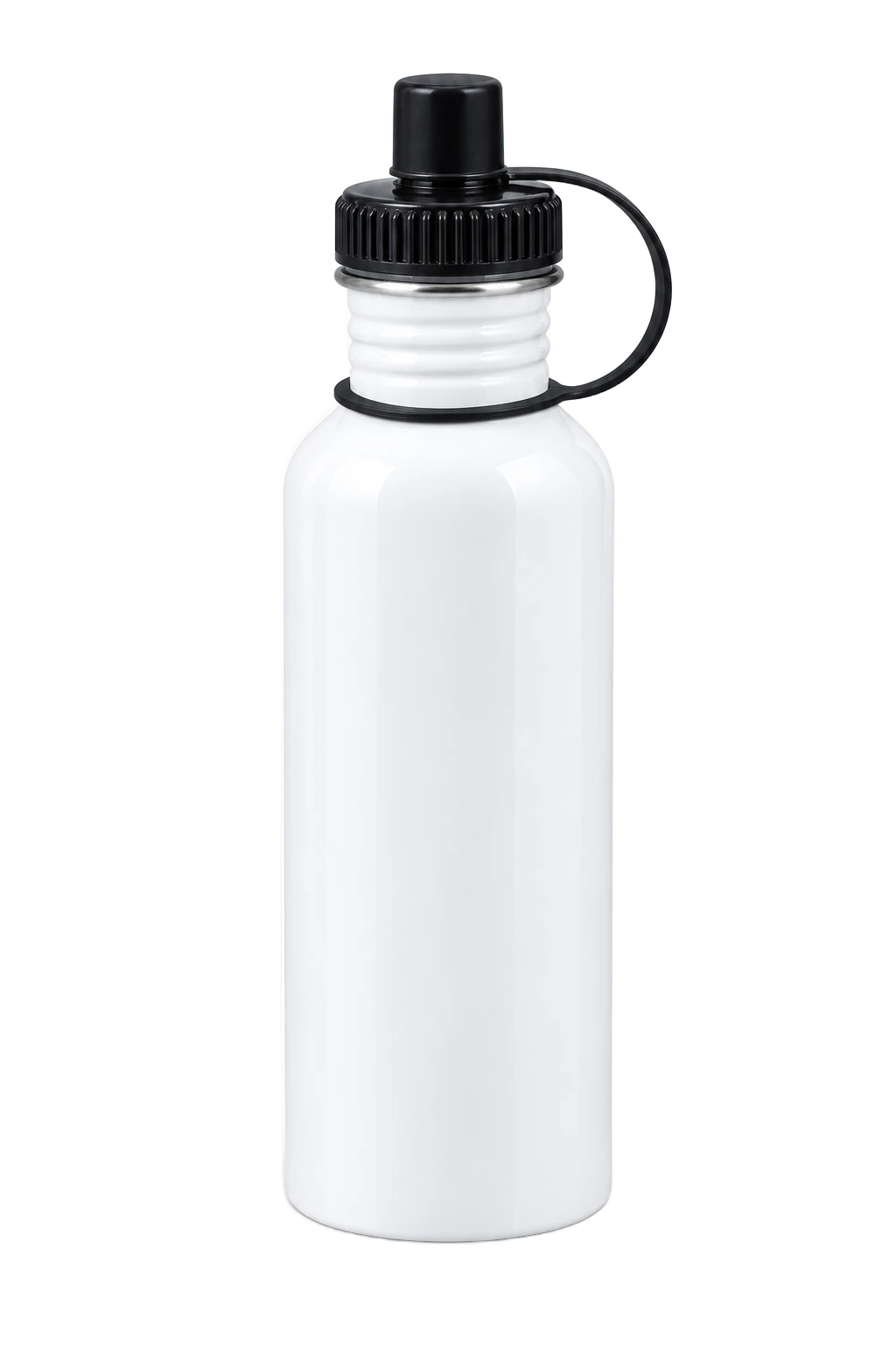 20 oz Stainless Photo Water Bottle, White, plain | hhs