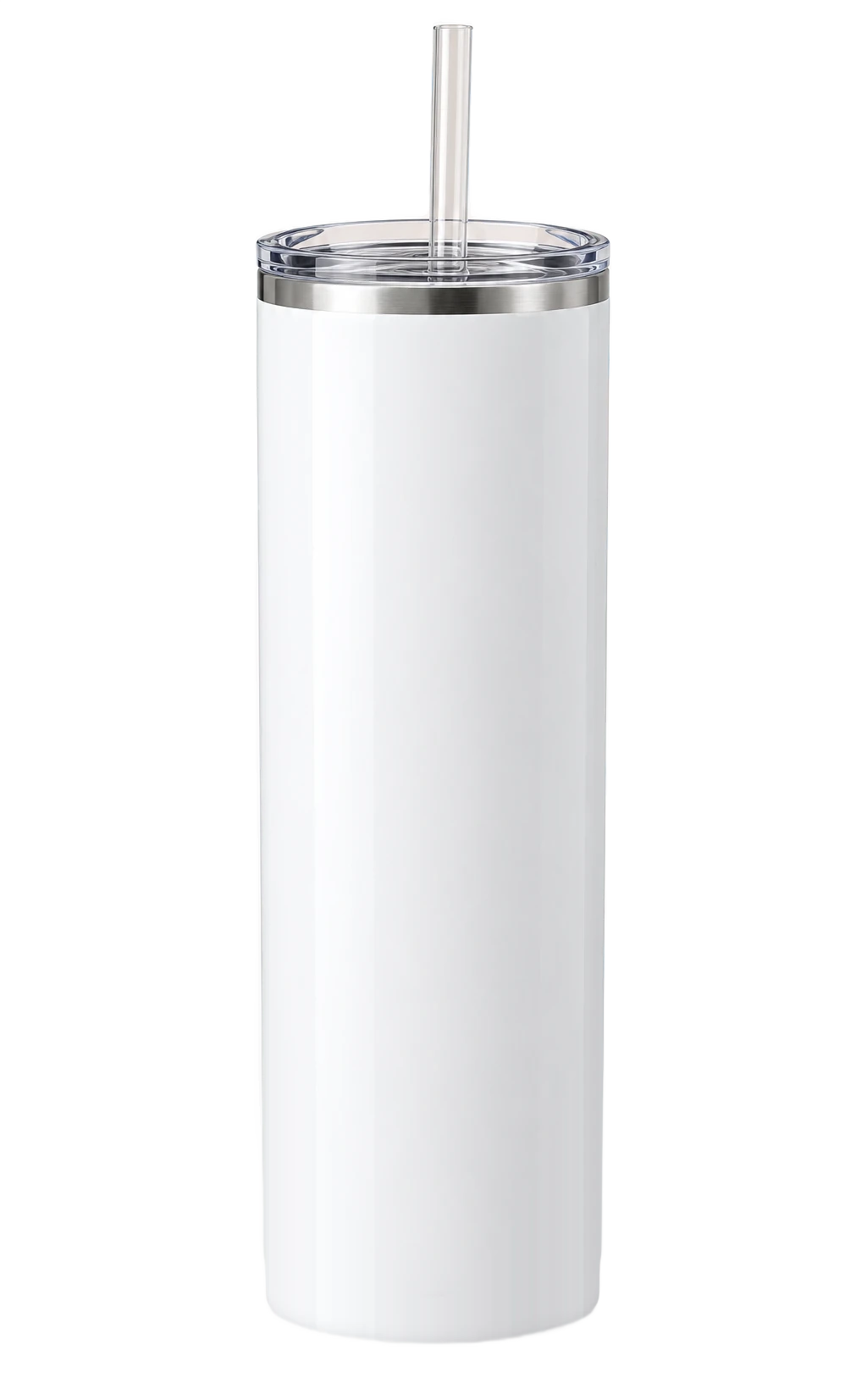 20 oz Stainless Photo Tumbler, White, plain | hhs