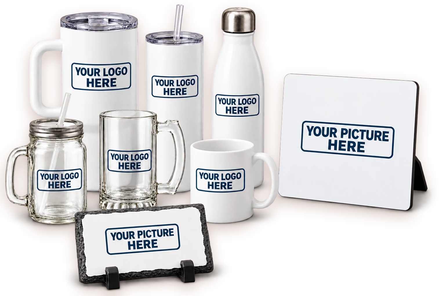 New mugs and gifts: mugs, tumblers, bottles, slates and photo prints