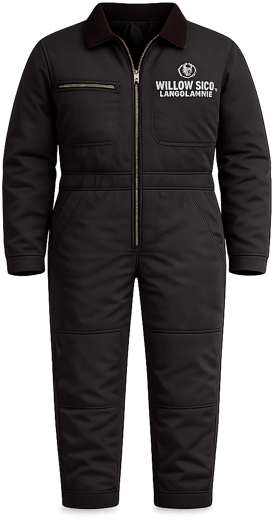 Custom branded coverall