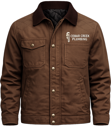Custom branded work jacket