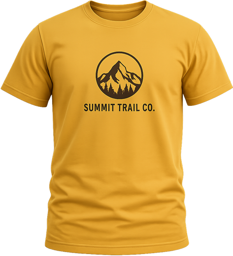 Custom branded tee